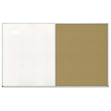 United Visual Products Enclosed Corkboard, 1 Door, 24"x36", 4" Fra UV3401-BLACK-CINNABA